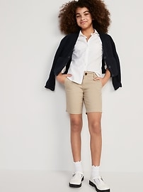 View large product image 3 of 4. School Uniform Twill Bermuda Shorts for Girls