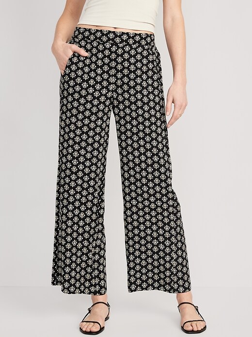 Old Navy High-Waisted Playa Soft-Spun Wide-Leg Pants for Women In