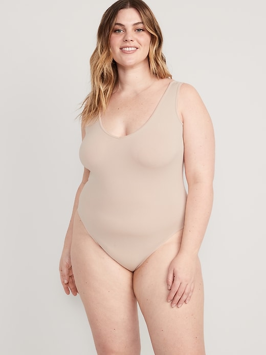 Image number 7 showing, Seamless Base-Layer Tank Top Bodysuit