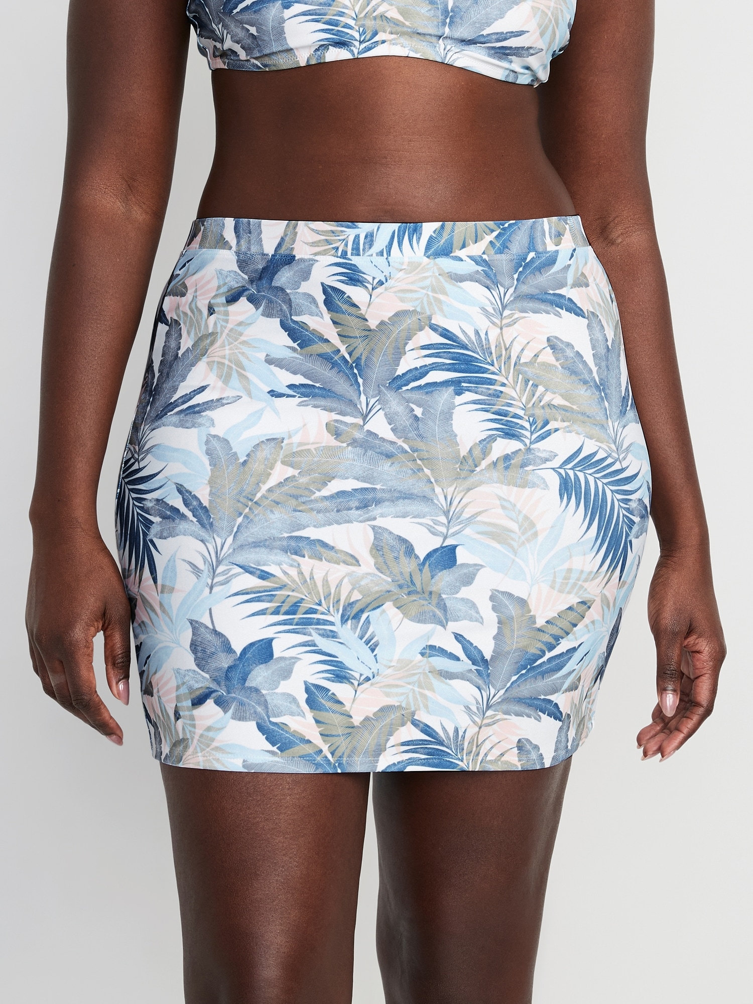 Bloom Print Micro Swim Skirt