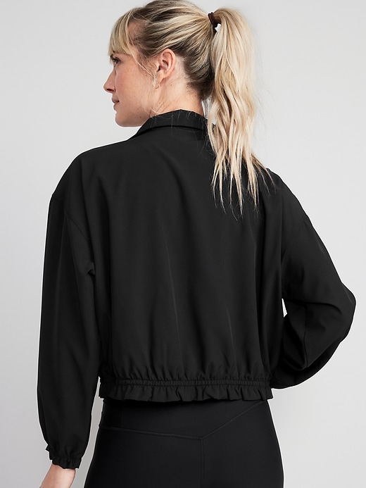 Image number 2 showing, StretchTech Packable Ruffle-Trim Jacket