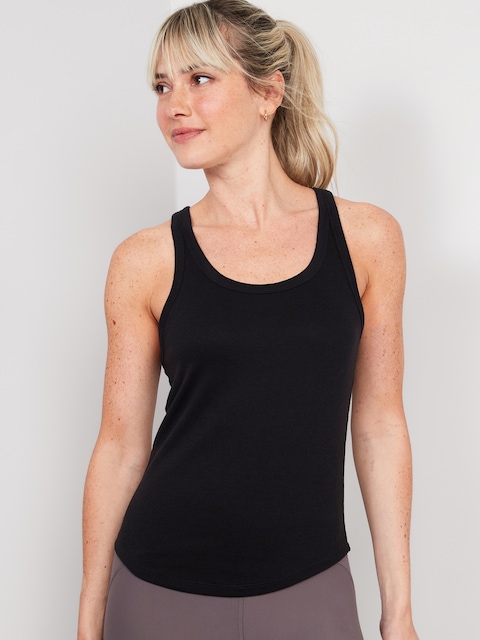 UltraLite Rib-Knit Racerback Tank Top