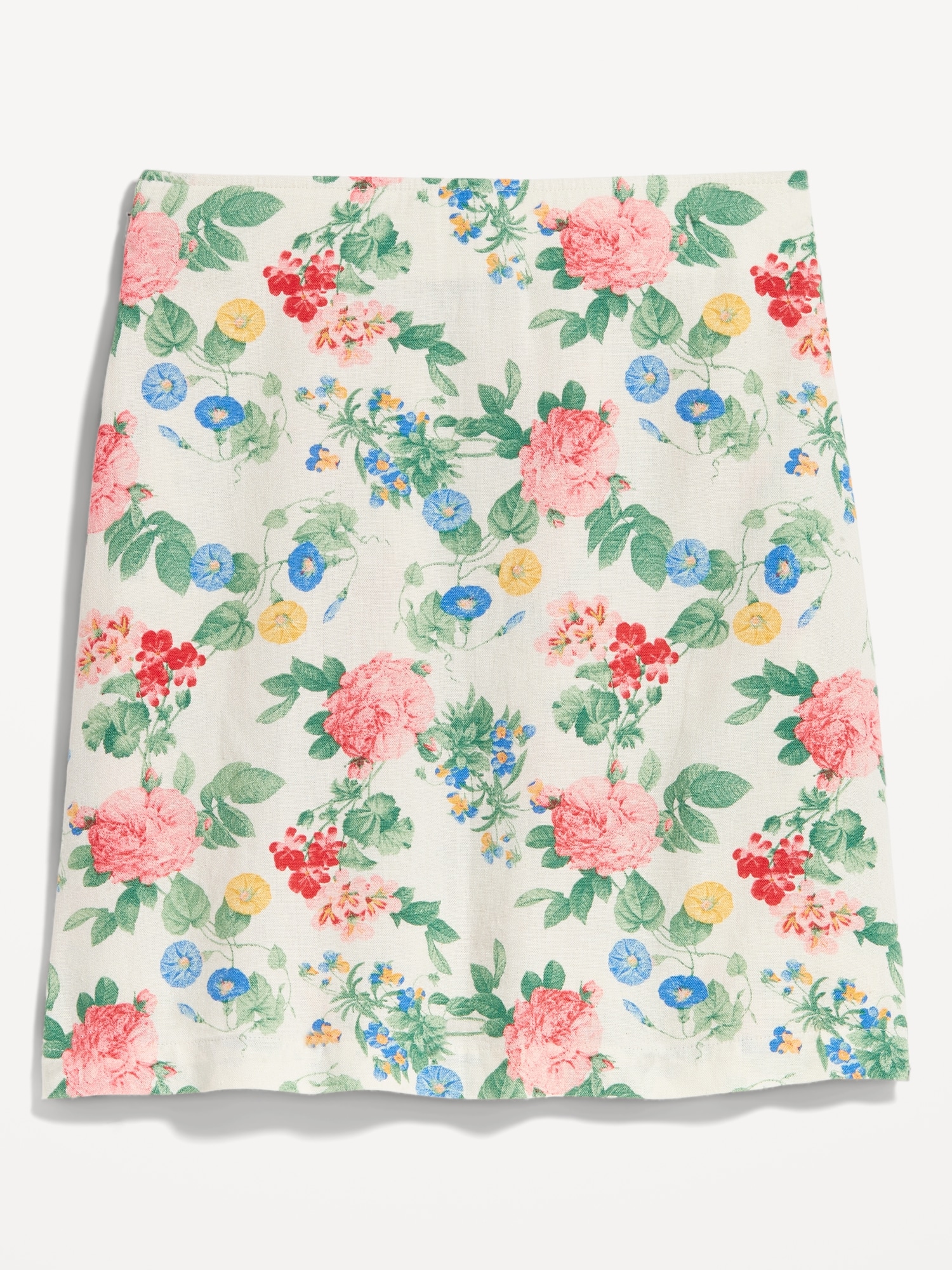 High-Waisted Linen-Blend Mini A-Line Skirt for Women | Old Navy