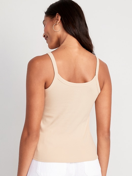 Image number 2 showing, Fitted Rib-Knit Cami Top