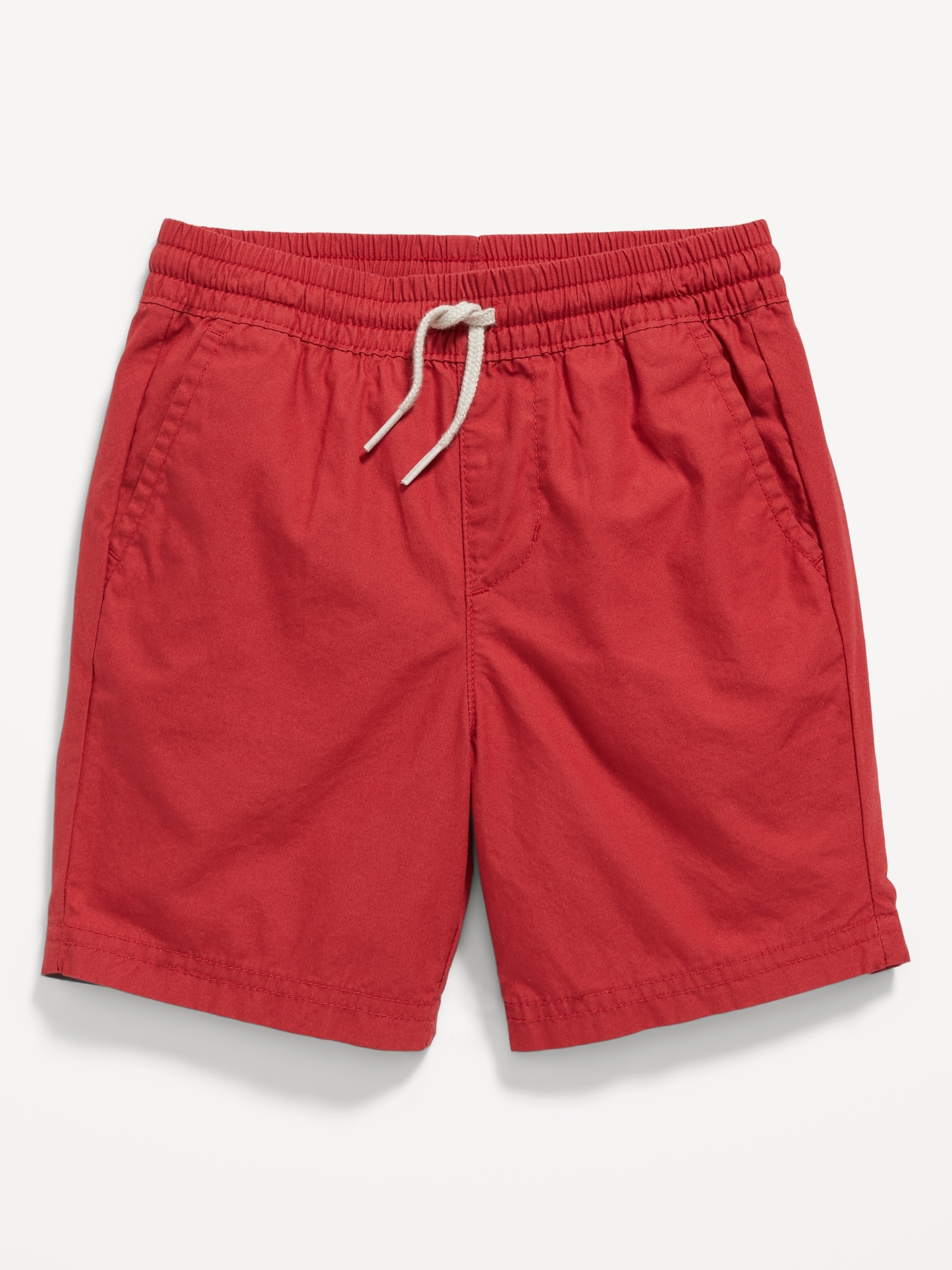 Old Navy Unisex Cotton Poplin Pull-On Shorts for Toddler red. 1