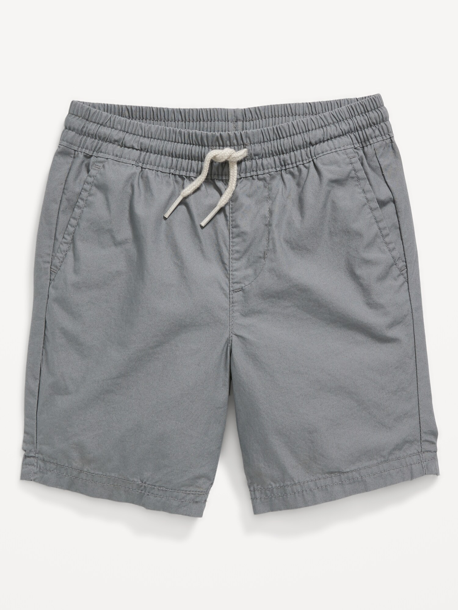 Old Navy Unisex Cotton Poplin Pull-On Shorts for Toddler gray. 1