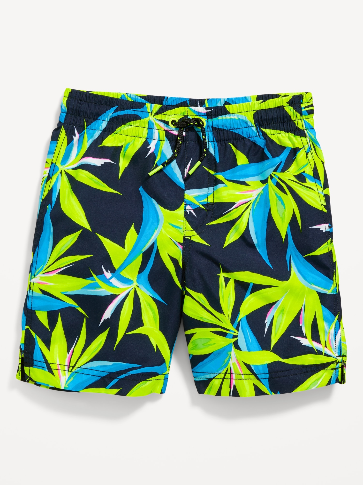 Old Navy Printed Swim Trunks for Boys black. 1