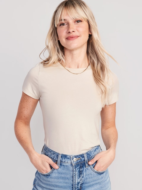 Bestee Crop T-Shirt - Beige