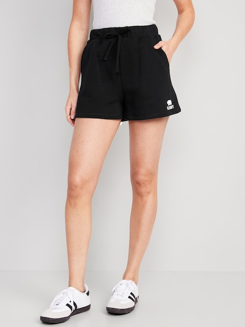 Extra High-Waisted Lounge Shorts for Women -- 3-inch inseam - Black Jack