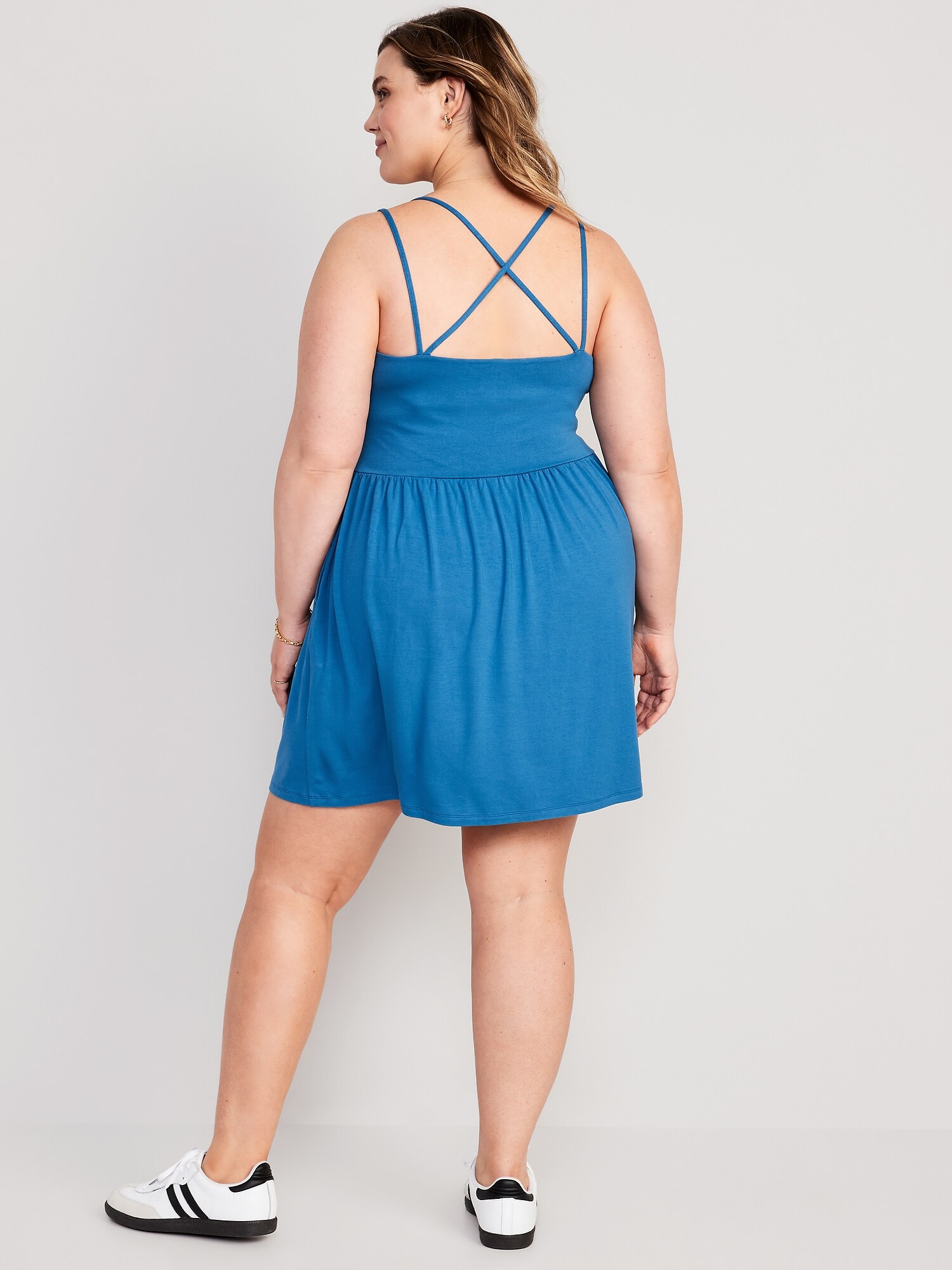 Fit & Flare Cross-Back Mini Cami Dress for Women | Old Navy