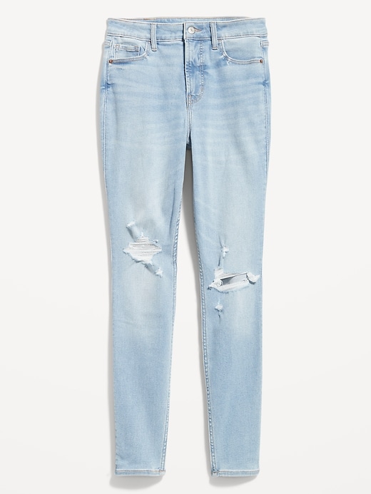 Image number 1 showing, Extra High-Waisted Rockstar 360° Stretch Super-Skinny Jeans