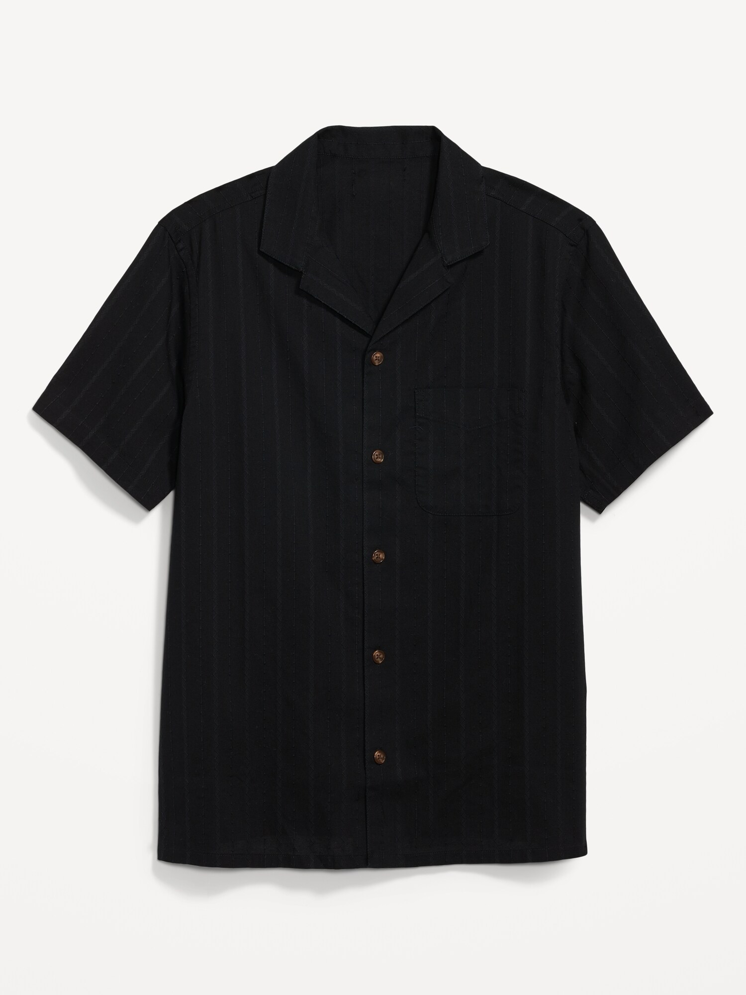 Habit Men's Short-Sleeve River Shirt- Black Small