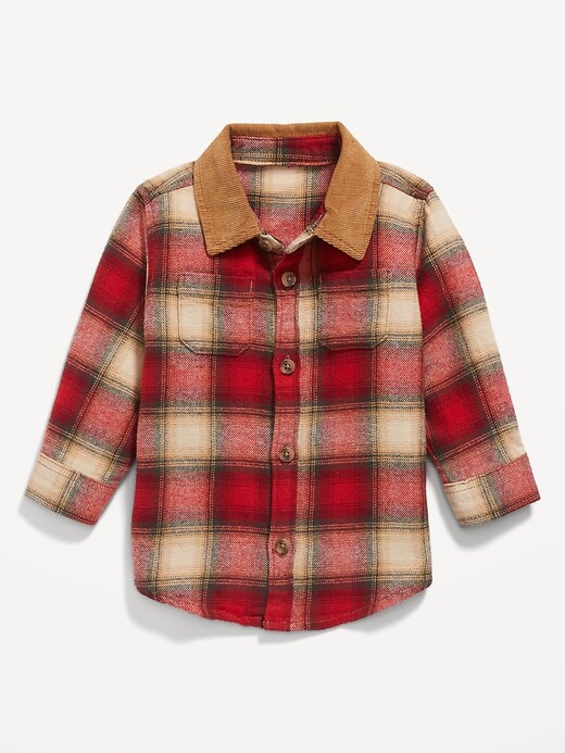 Plaid Flannel Pocket Shirt for Baby | Old Navy