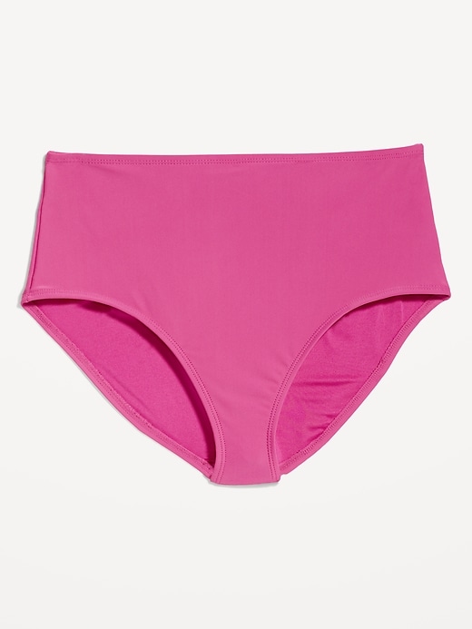 L'image numéro 4 présente Bas de bikini à taille haute pour Femme