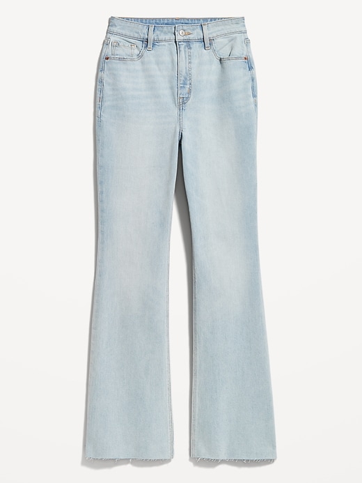 Image number 4 showing, Higher High-Waisted Cut-Off Flare Jeans