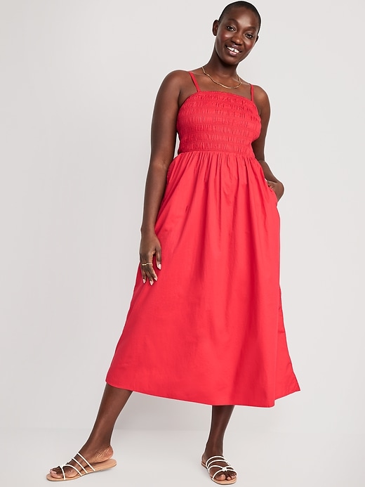 Fit And Flare Smocked Maxi Cami Dress For Women Old Navy