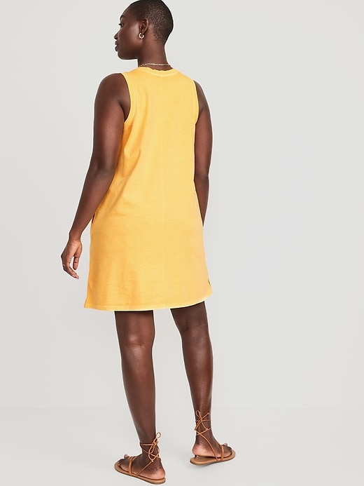 Image number 5 showing, Sleeveless Jersey Swing Dress