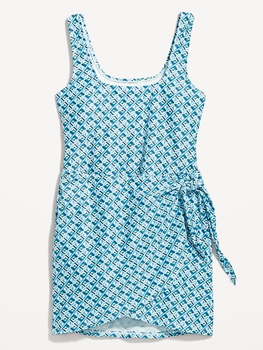 Image number 4 showing, Wrap-Front Swim Dress