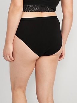 Smart & Sexy Women's Comfort Cotton Rib High-Leg Bikini Panty, 2-Pack,  Style-SA1414 