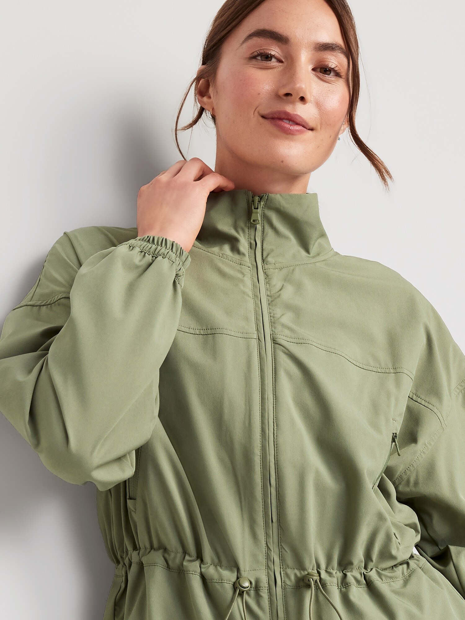 Loose StretchTech Cinched-Waist Jacket | Old Navy