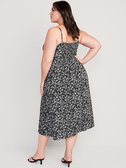Image number 8 showing, Fit & Flare Sleeveless Floral Midi Dress