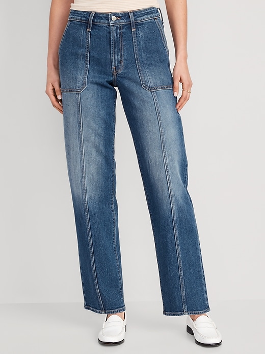 High-Waisted OG Loose Utility Jeans