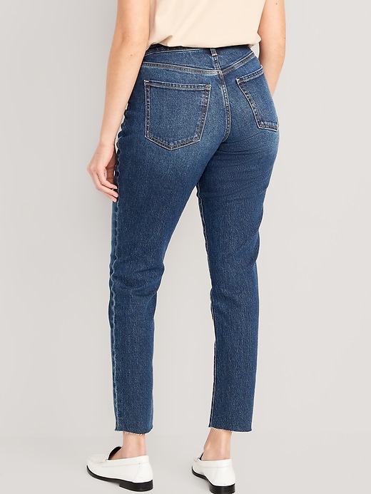 Image number 7 showing, Curvy High-Waisted OG Straight Ankle Jeans
