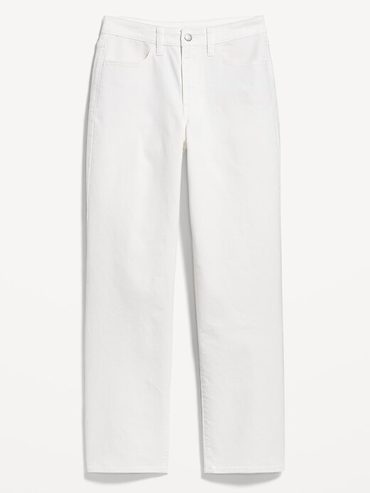Image number 4 showing, High-Waisted Wow White Loose Jeans
