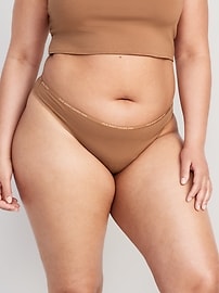 Image number 7 showing, Low-Rise Logo Graphic Thong Underwear
