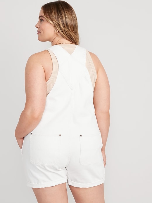 Plus size white on sale overalls