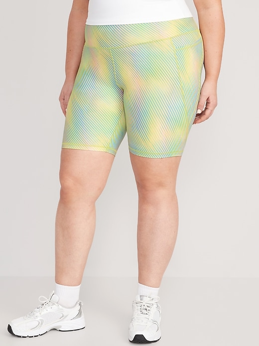 Image number 7 showing, High-Waisted PowerSoft Biker Shorts -- 8-inch inseam