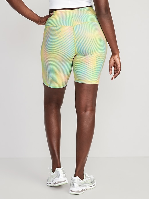 Image number 6 showing, High-Waisted PowerSoft Biker Shorts -- 8-inch inseam