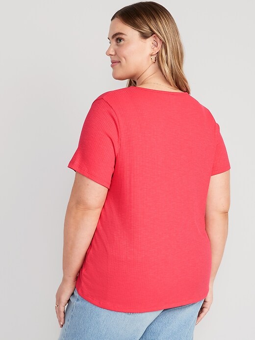 Image number 8 showing, Luxe V-Neck T-Shirt for Women