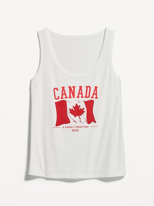 Image number 4 showing, Matching Canada Flag-Graphic Tank Top for Women