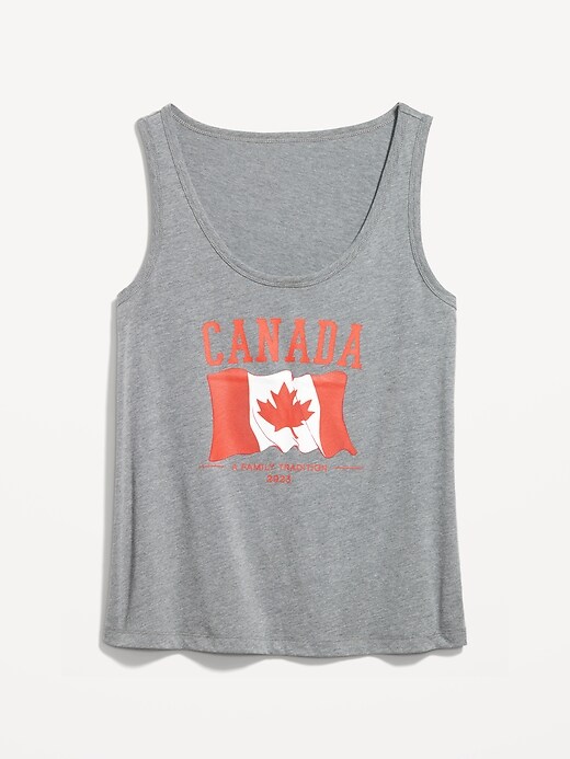 View large product image 2 of 2. Matching Canada Flag-Graphic Tank Top for Women