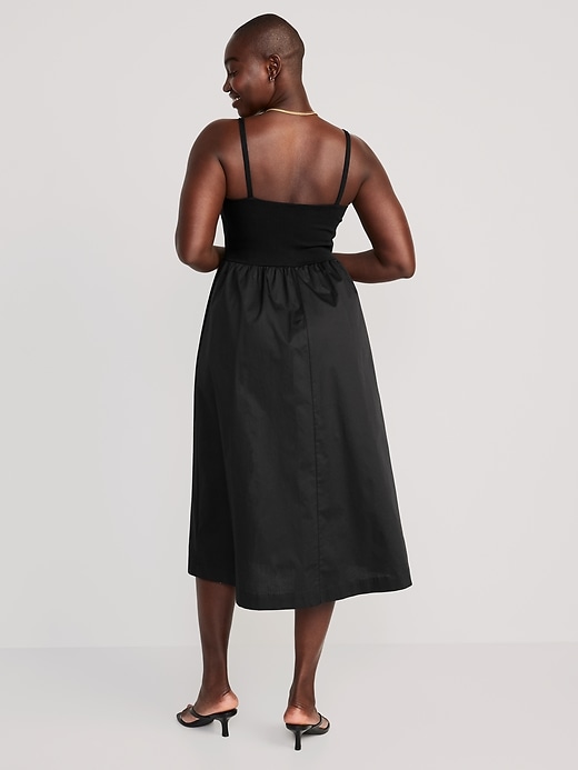 Image number 6 showing, Fit & Flare Combination Midi Dress