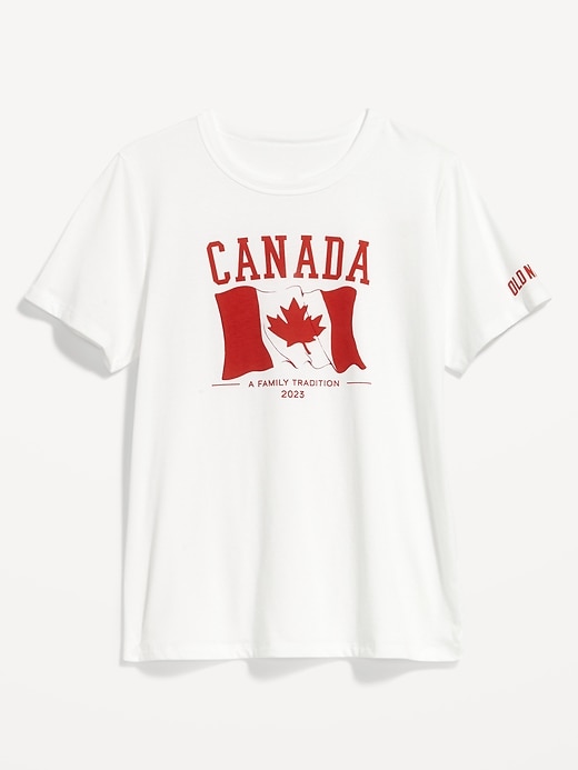 Image number 4 showing, Canada Flag-Graphic T-Shirt for Women