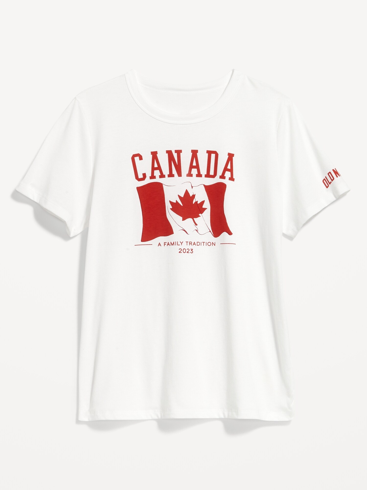 Canada Flag Graphic T Shirt For Women Old Navy
