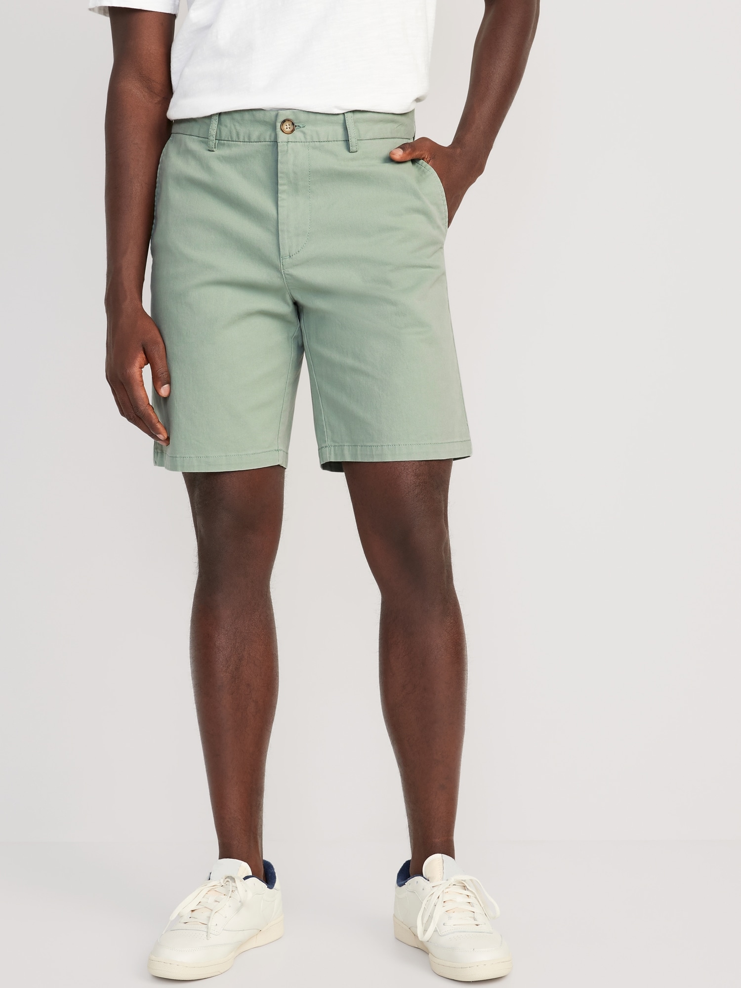 Slim Built-In Flex Rotation Chino Shorts -- 9-inch inseam