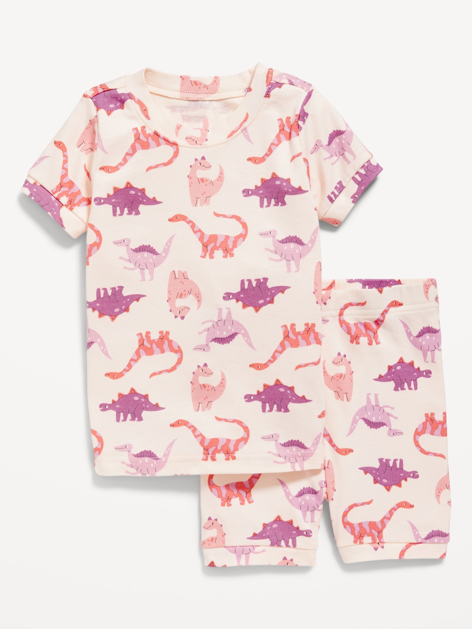 Old Navy Unisex Snug-Fit Printed Pajama Set for Toddler & Baby purple. 1