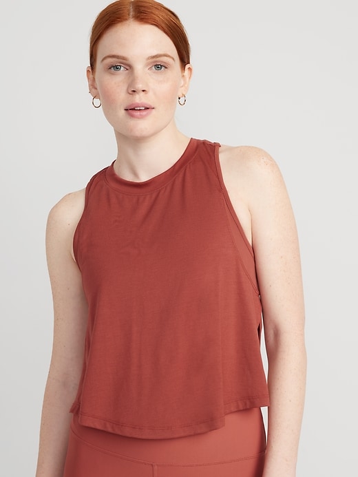 Image number 1 showing, UltraLite Sleeveless Cropped Top