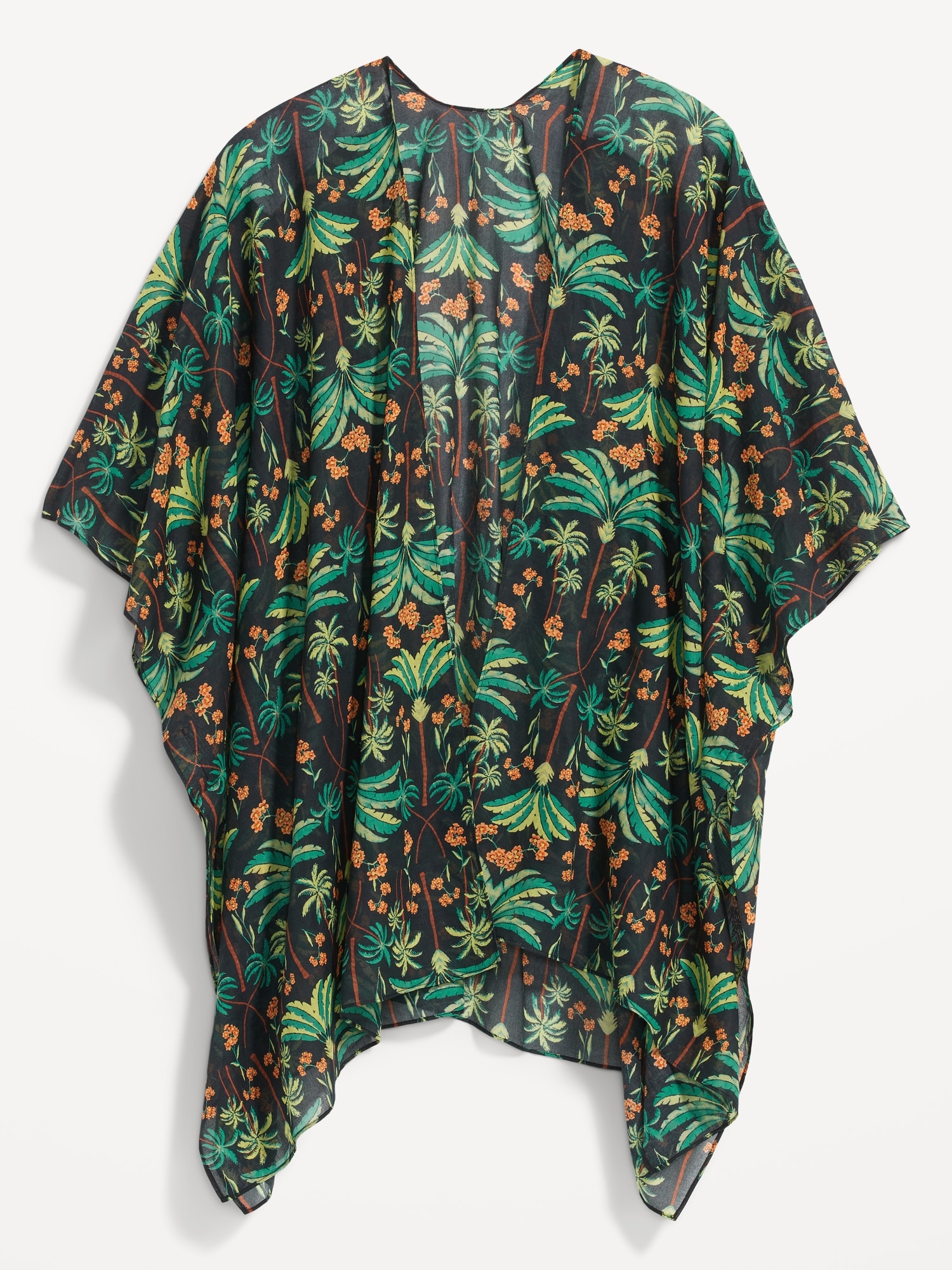 Yasawa Cap Sleeves Swim Top in Green Print