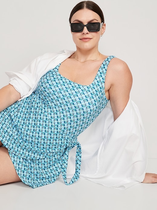 Image number 3 showing, Wrap-Front Swim Dress