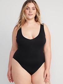 L'image numéro 6 présente Justaucorps à bretelles fines sans coutures