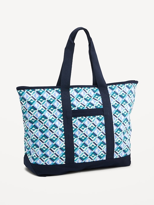 Navy and white tote bag new arrivals