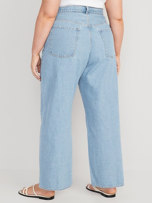 Image number 8 showing, Extra High-Waisted Baggy Wide-Leg Jeans