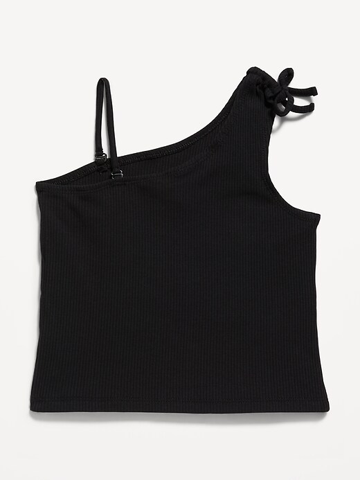 one shoulder spaghetti strap top