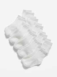 Image number 1 showing, Unisex Crew Socks 10-Pack for Toddler & Baby