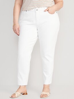 White jeans hot sale curvy fit