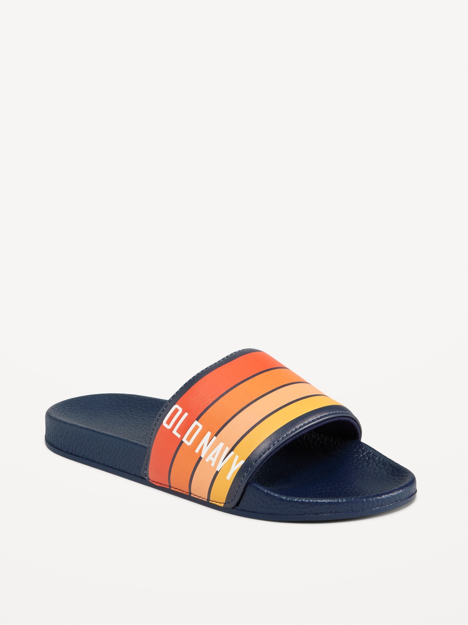 Faux leather 2025 pool slides